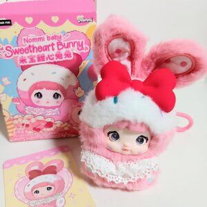 Nommi Baby Sweetheart Bunny Strawberry Cream Blind Box Keychain